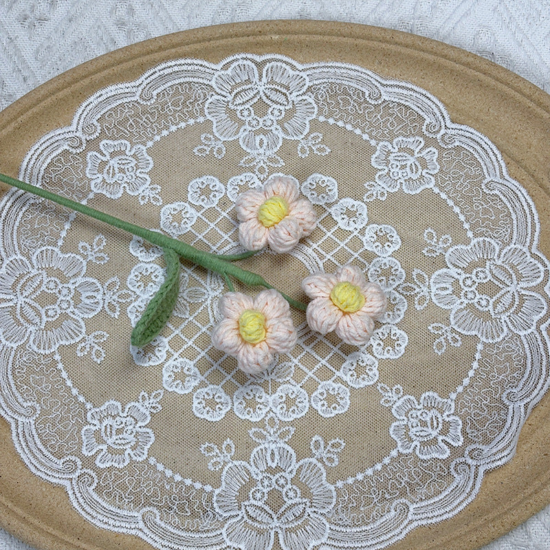 Crochet Puff Flowers-10-Pack