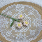 Crochet Puff Flowers-10-Pack
