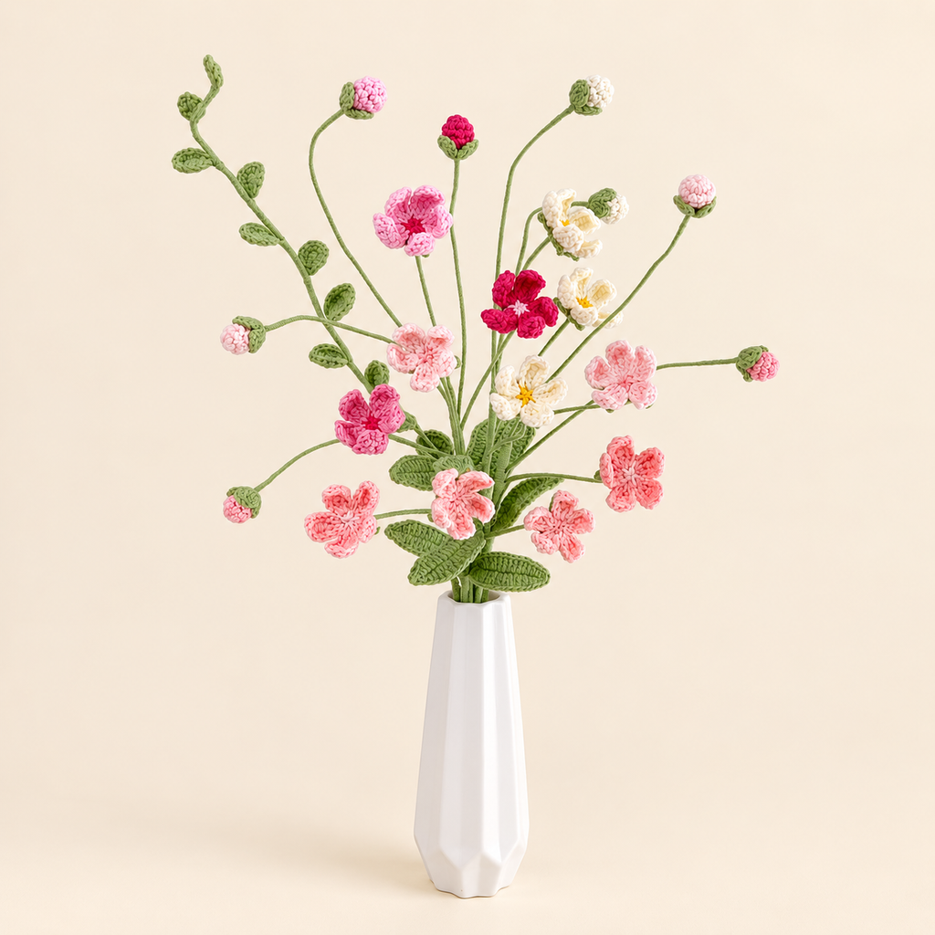 Crochet Rock Jasmine Flowers-10-Pack