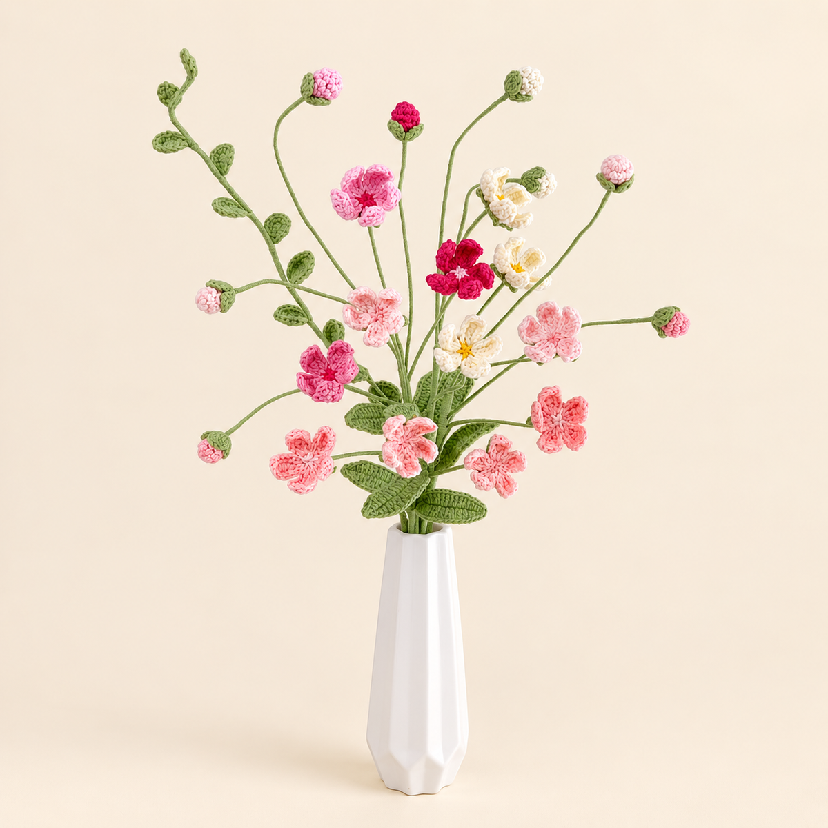 Crochet Rock Jasmine Flowers-10-Pack