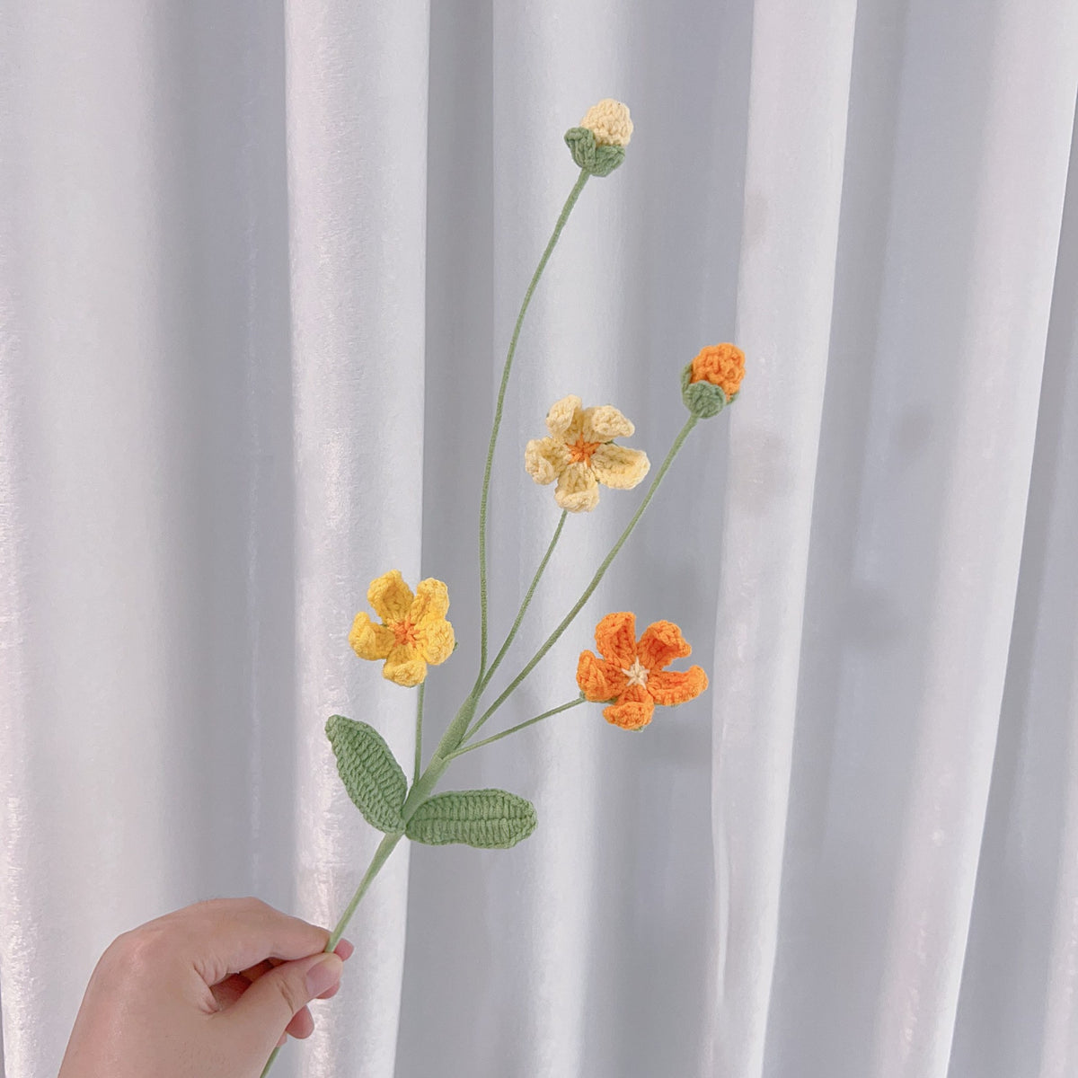 Crochet Rock Jasmine Flowers-10-Pack