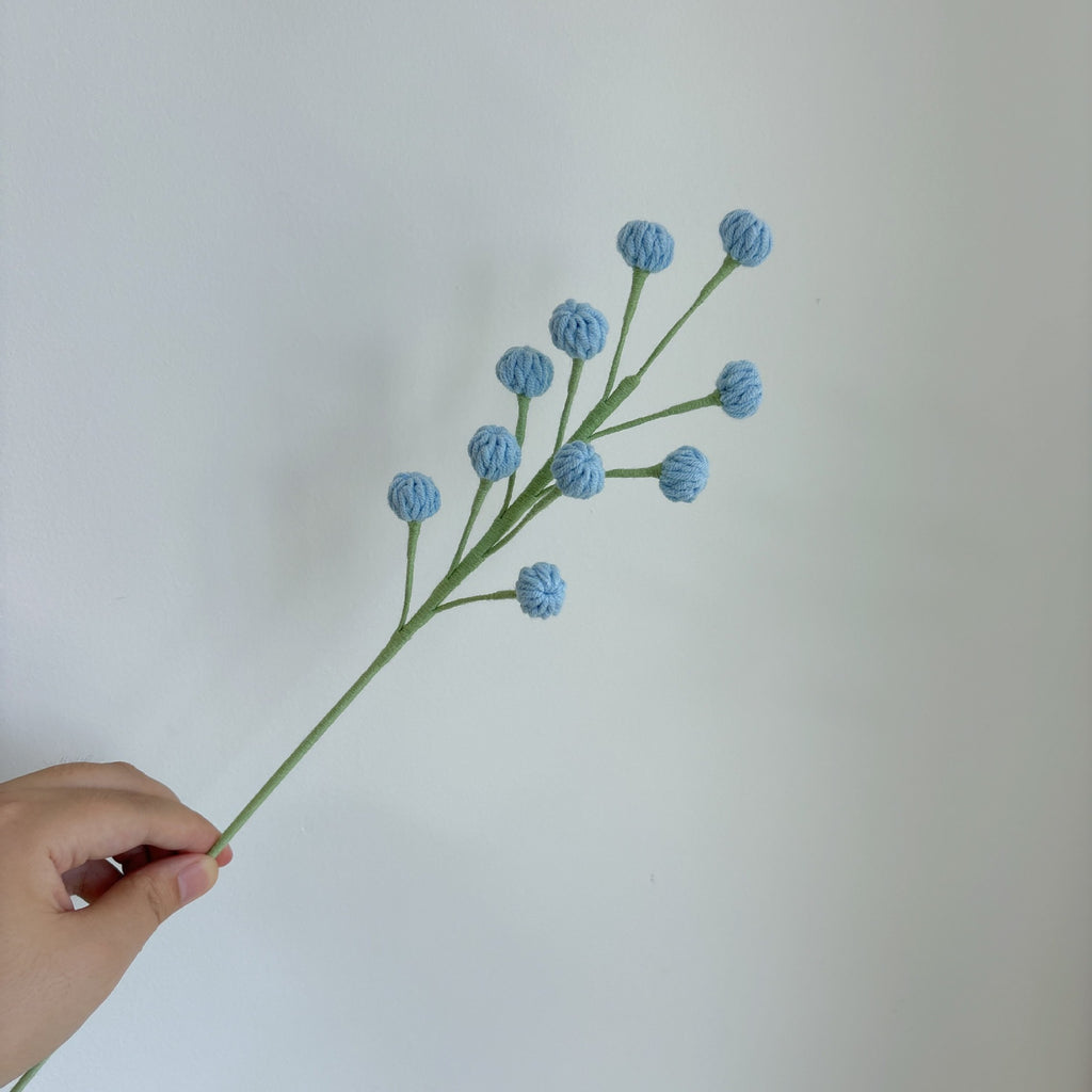 Crochet Snowberry Branches-10-Pack