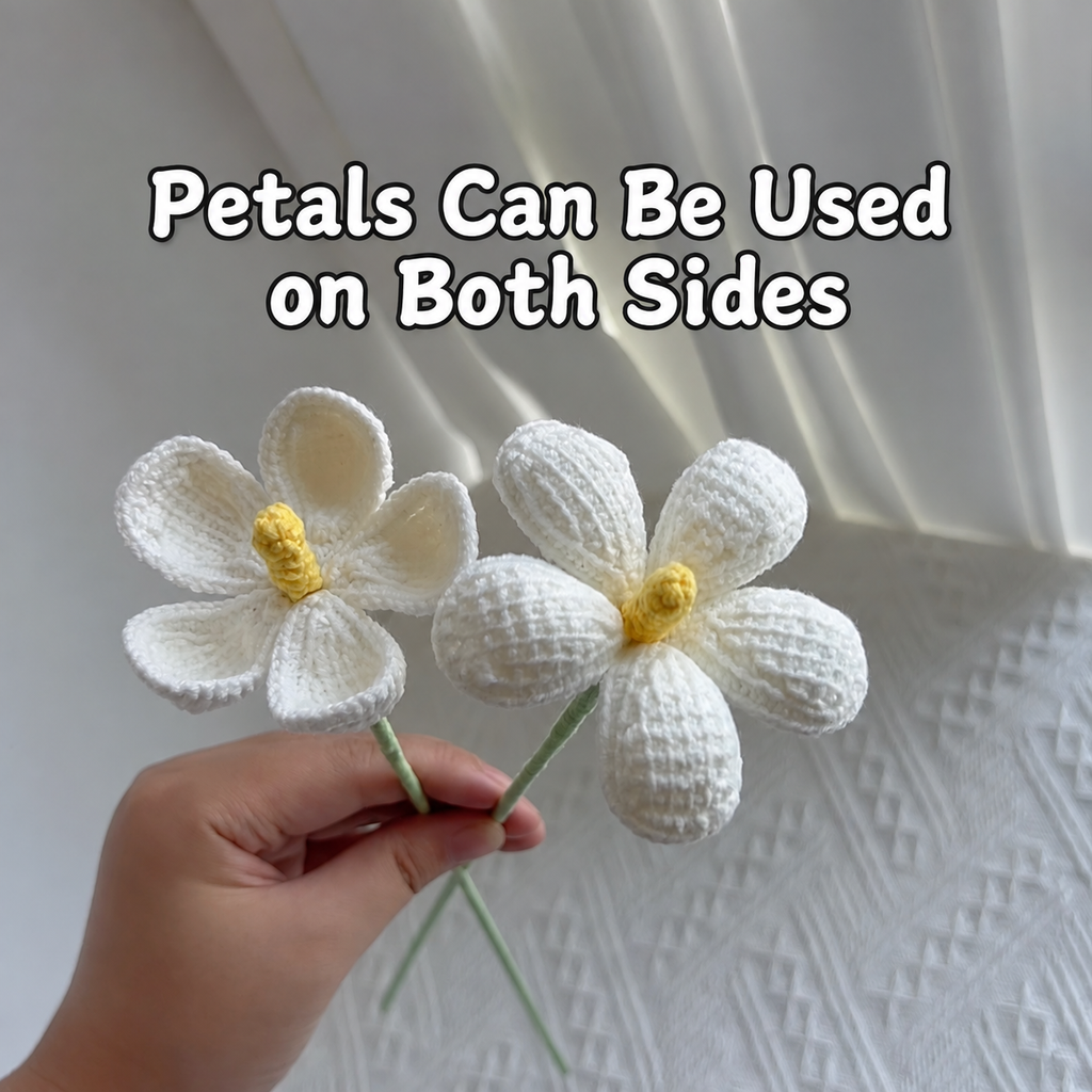 Crochet Violet Flowers-10-Pack