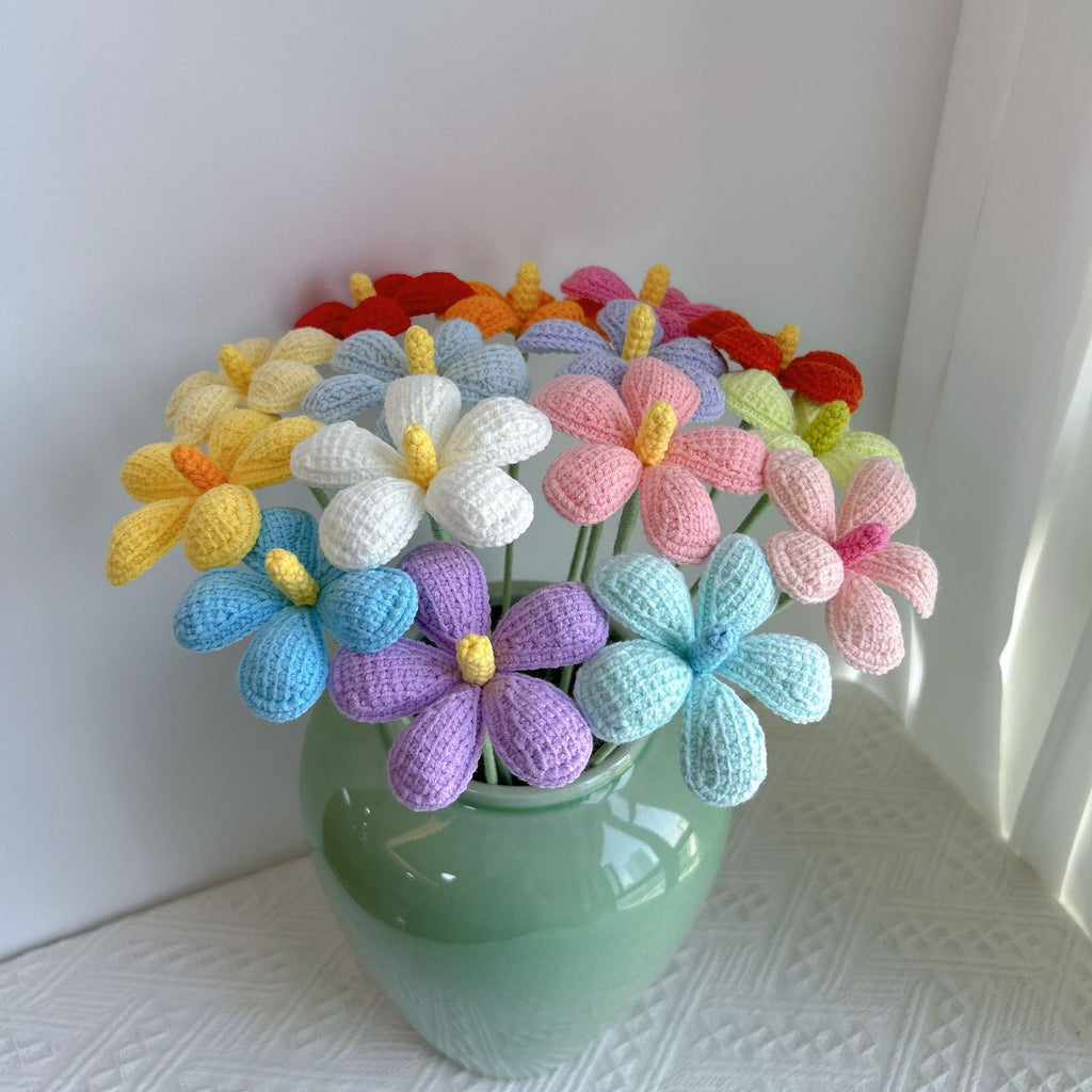 Crochet Violet Flowers-10-Pack