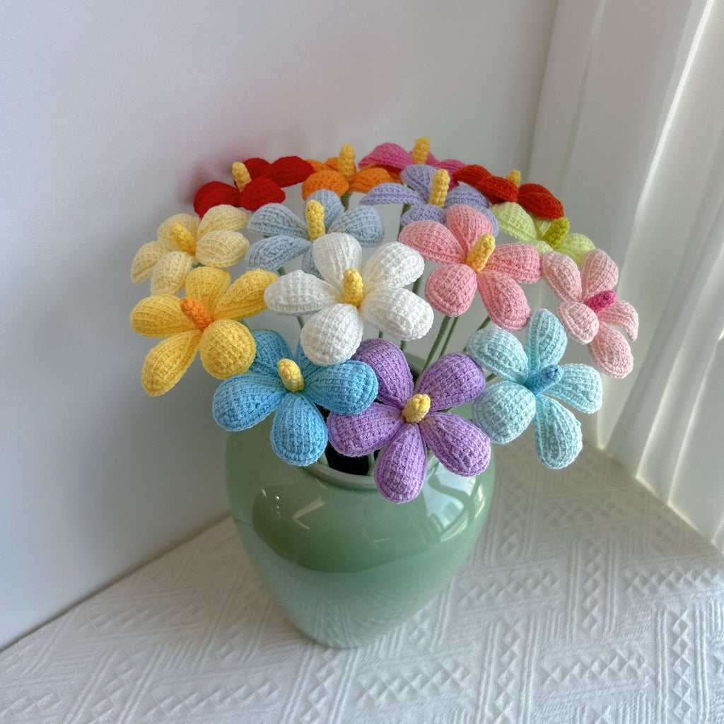 Crochet Violet Flowers-10-Pack