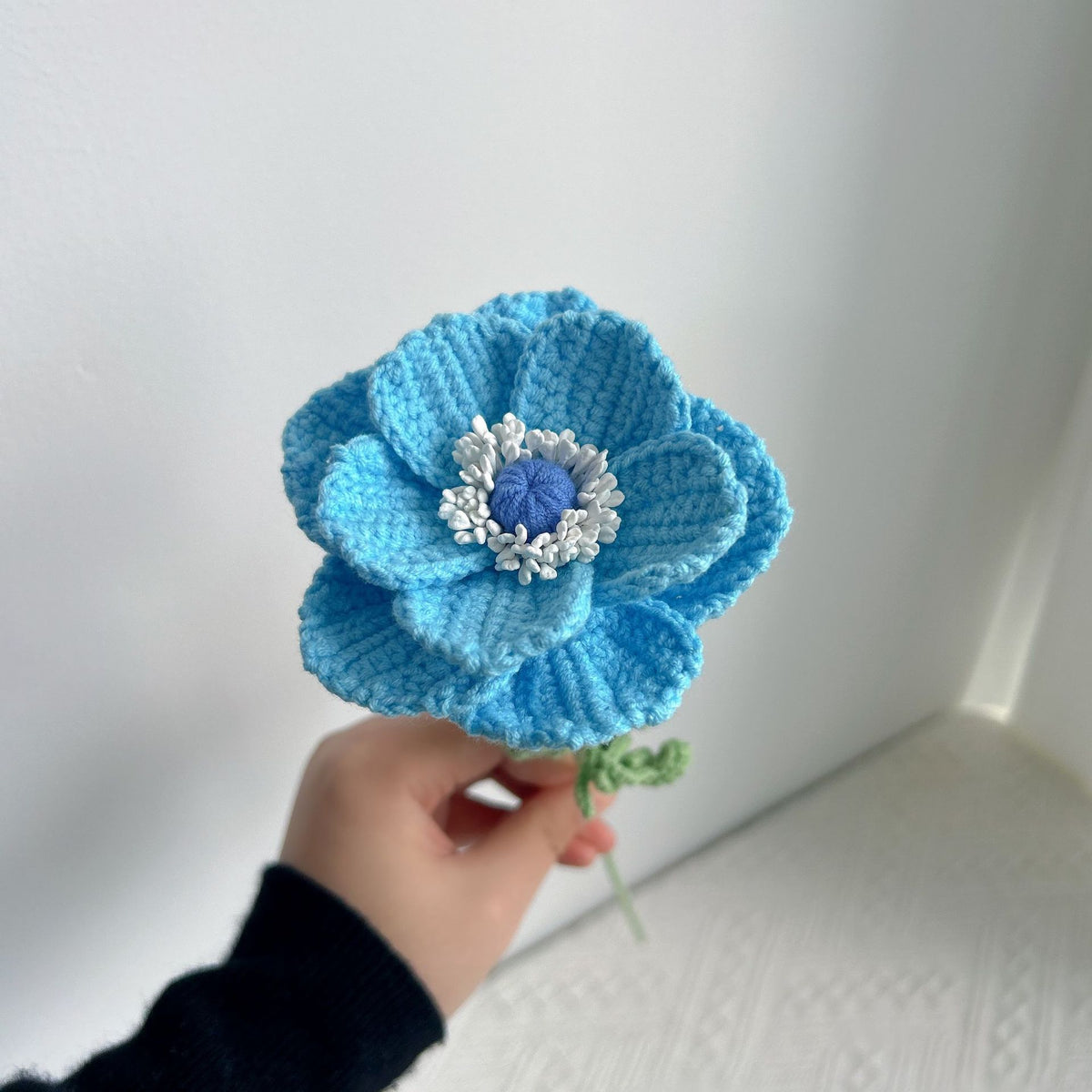 Crochet Anemone Flowers-10-Pack