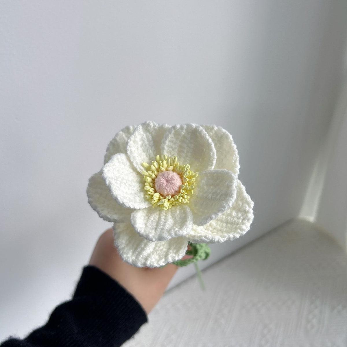 Crochet Anemone Flowers-10-Pack