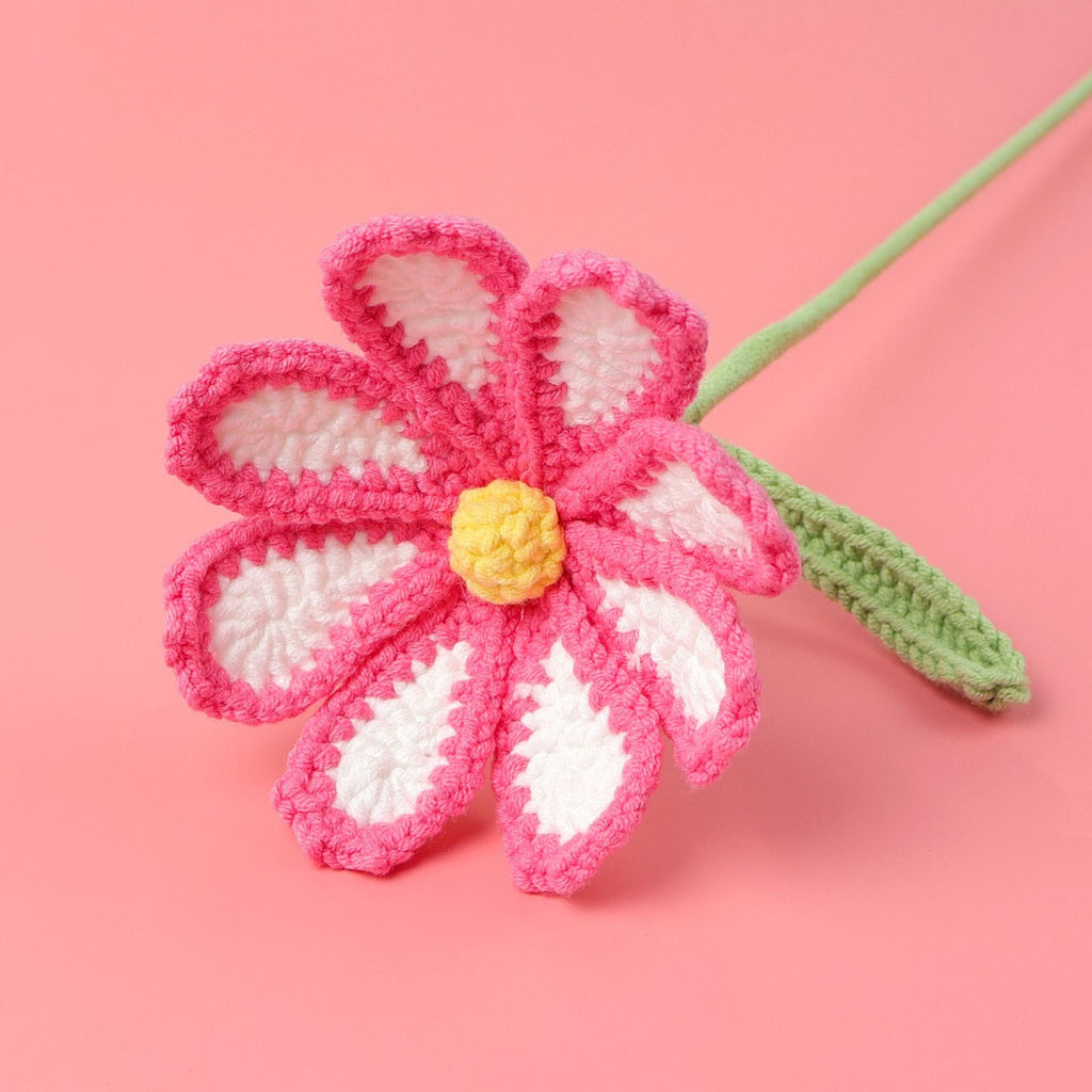 Crochet Cosmos Flower Stems–10-Pack