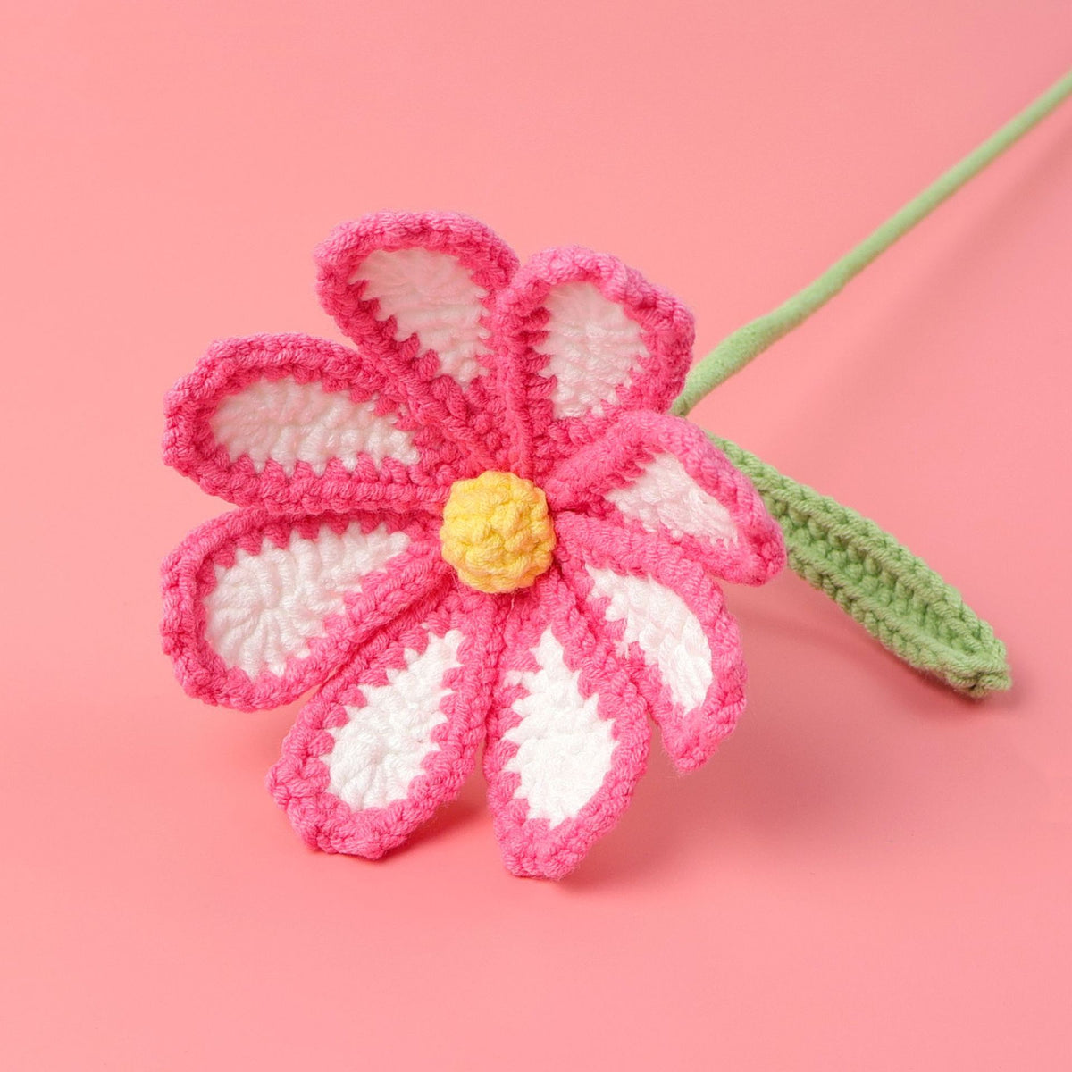 Crochet Cosmos Flower Stems–10-Pack