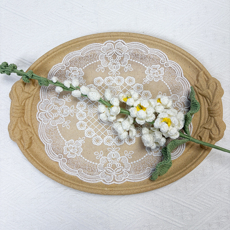 Crochet Delphinium Flowers-5-Pack