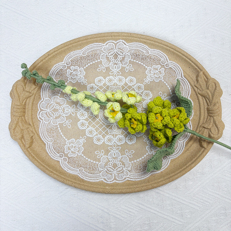 Crochet Delphinium Flowers-5-Pack