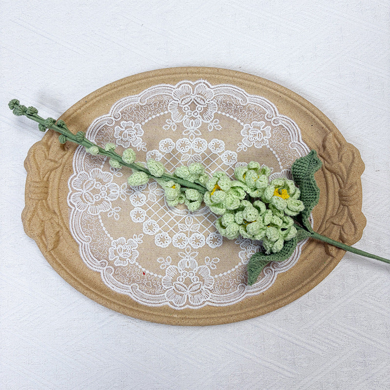 Crochet Delphinium Flowers-5-Pack