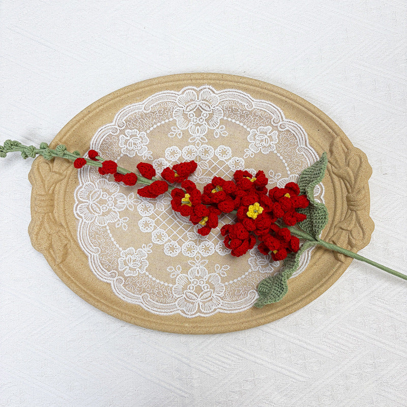 Crochet Delphinium Flowers-5-Pack