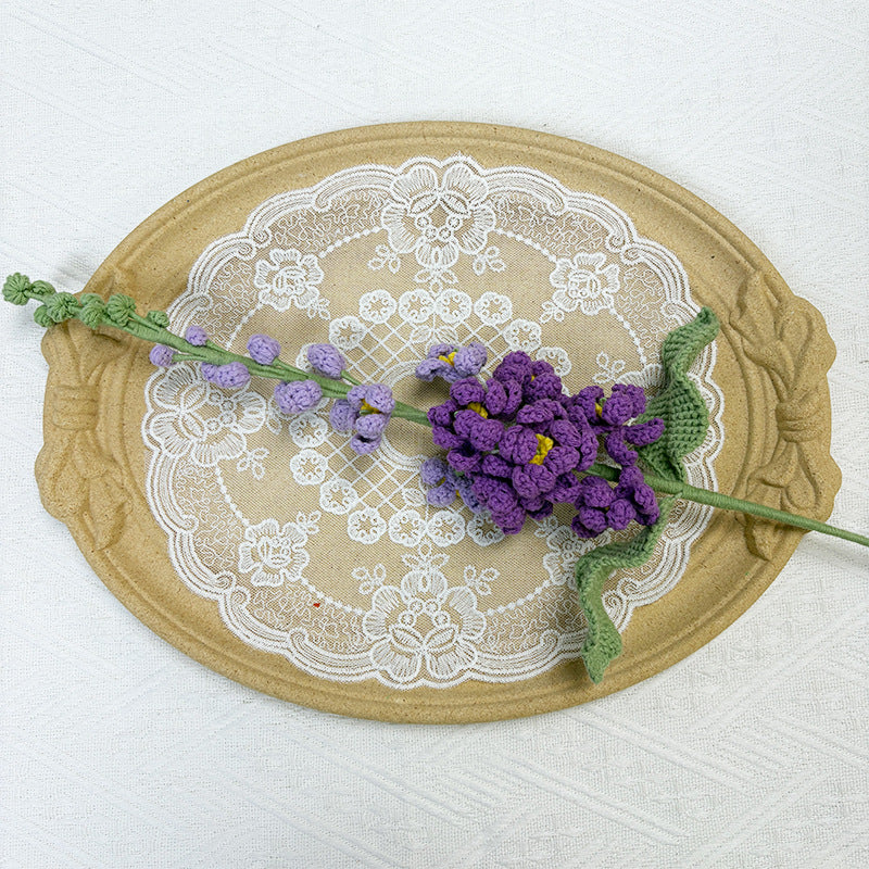 Crochet Delphinium Flowers-5-Pack