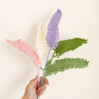 Crochet Fern Leaf Stems-10-Pack