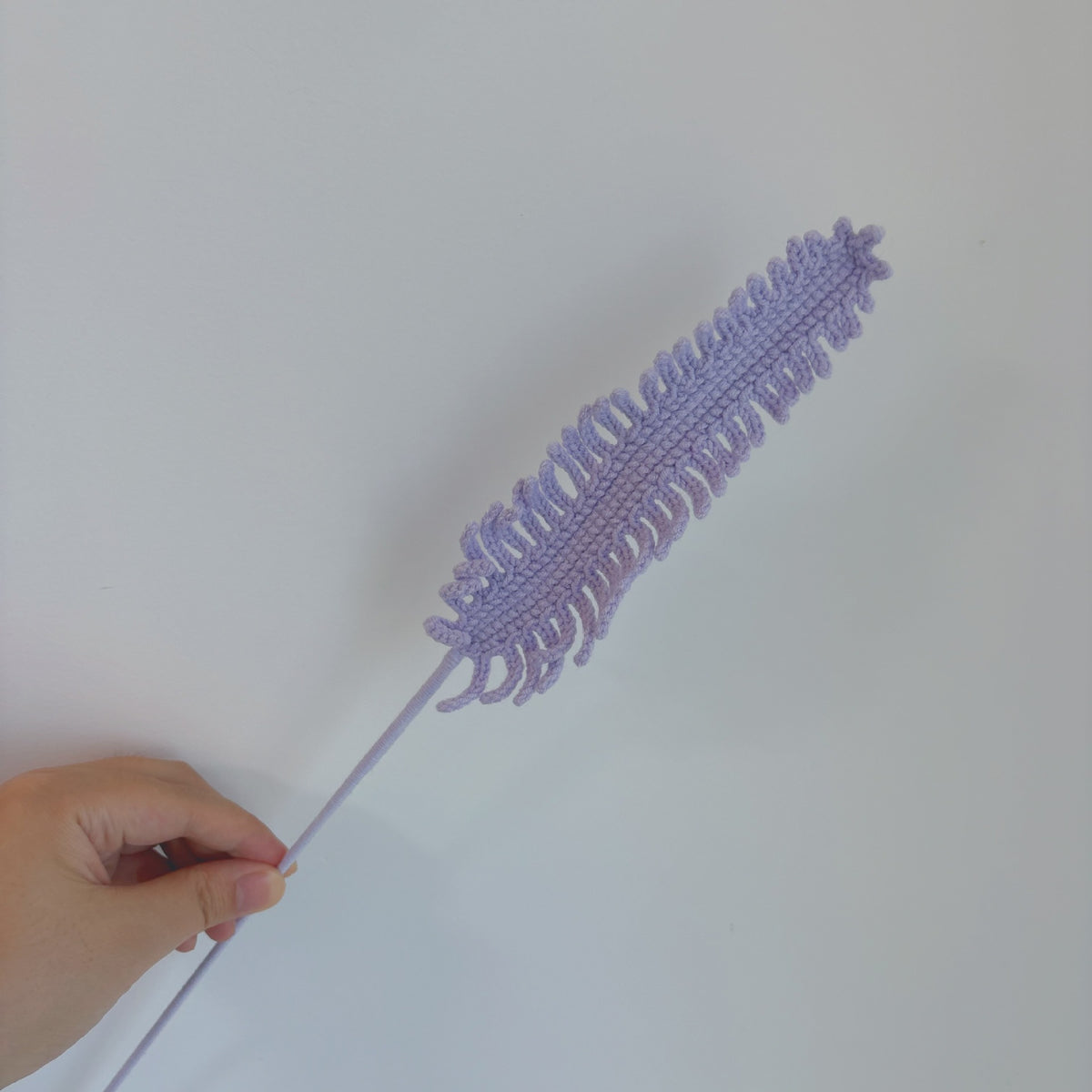 Crochet Fern Leaf Stems-10-Pack