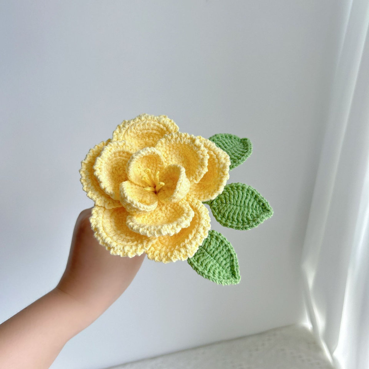 Crochet French Rose Stems-5-Pack