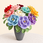 Crochet French Rose Stems-5-Pack