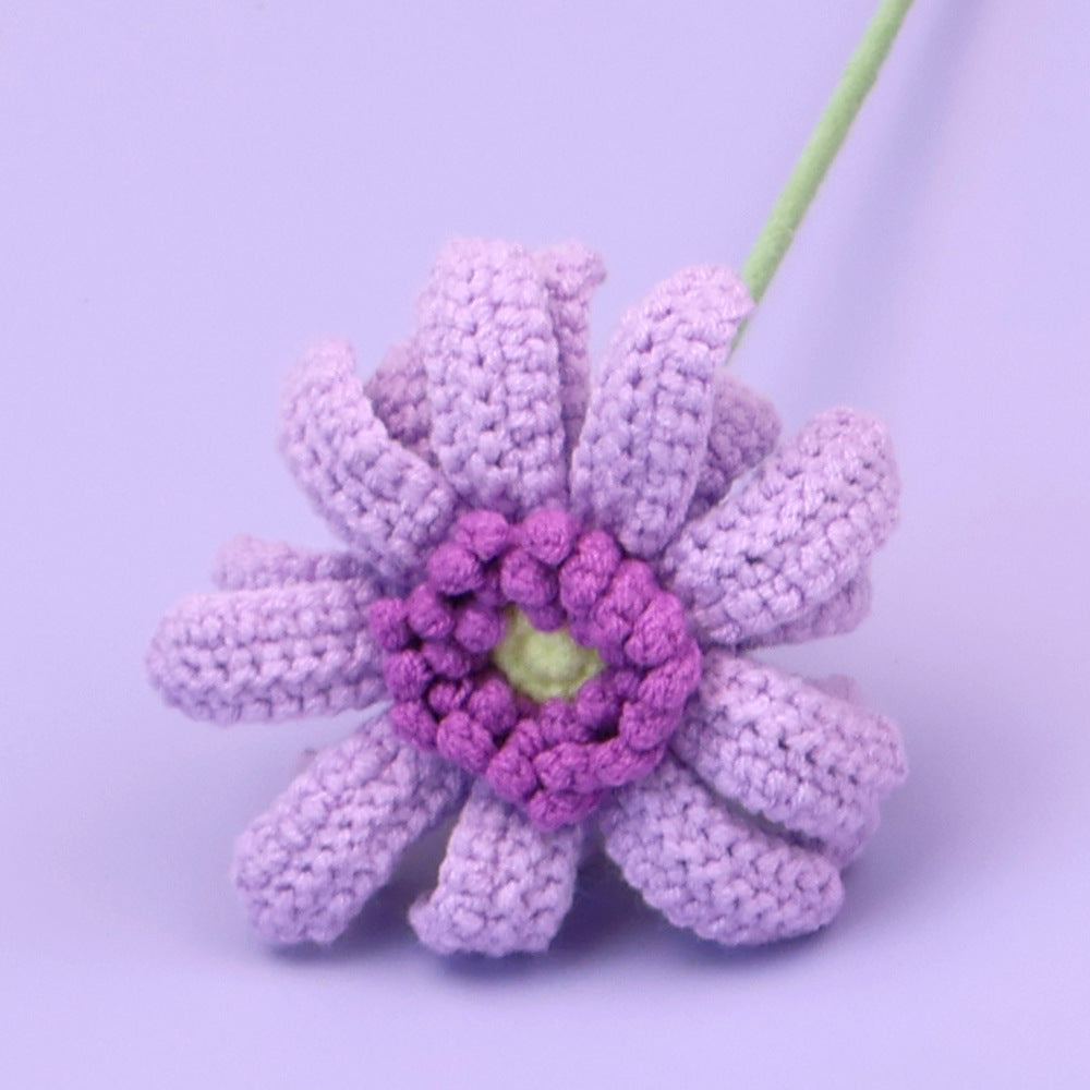 Crochet Gerbera Daisy Flowers-10-Pack