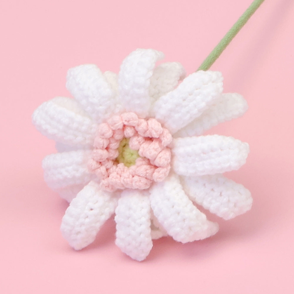 Crochet Gerbera Daisy Flowers-10-Pack