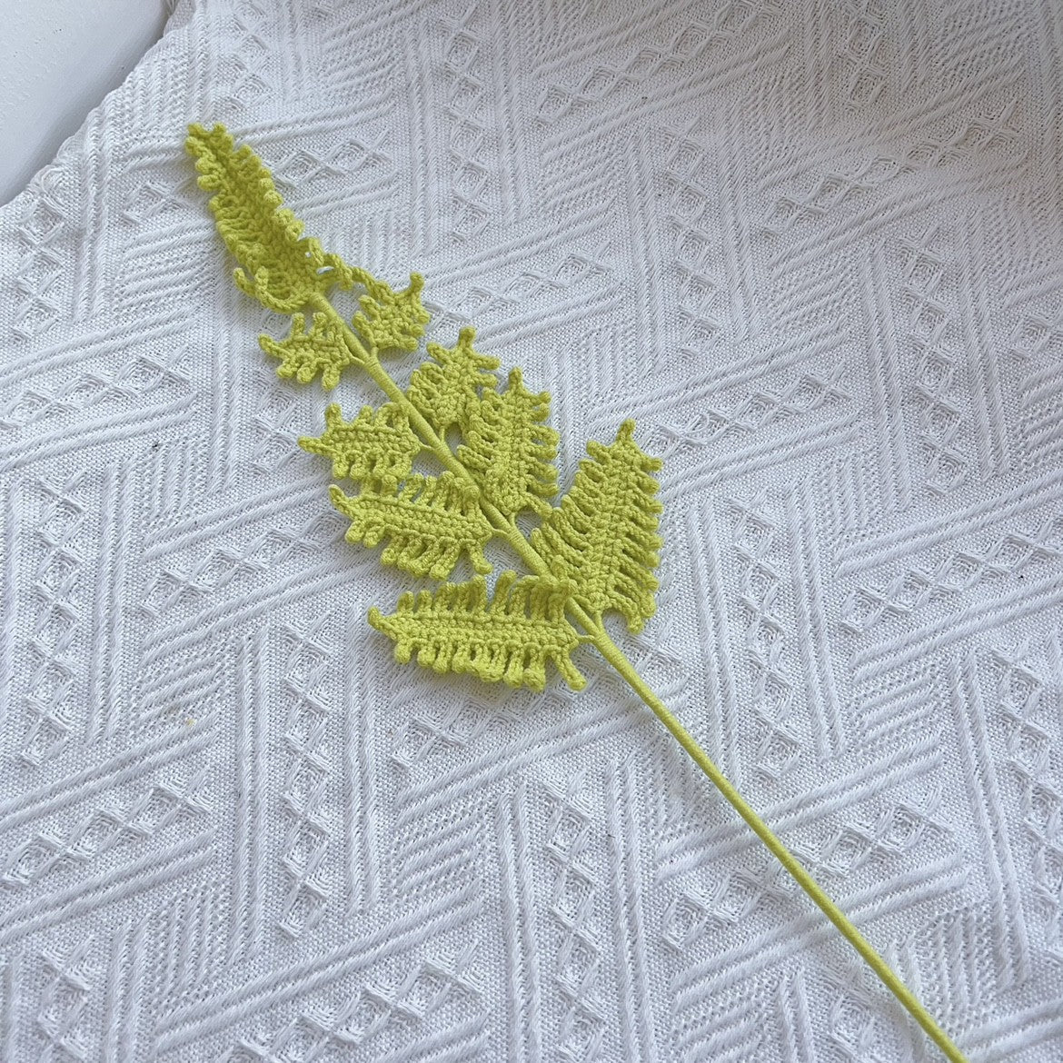 Crochet Greenery Foliage Stems-10-Pack