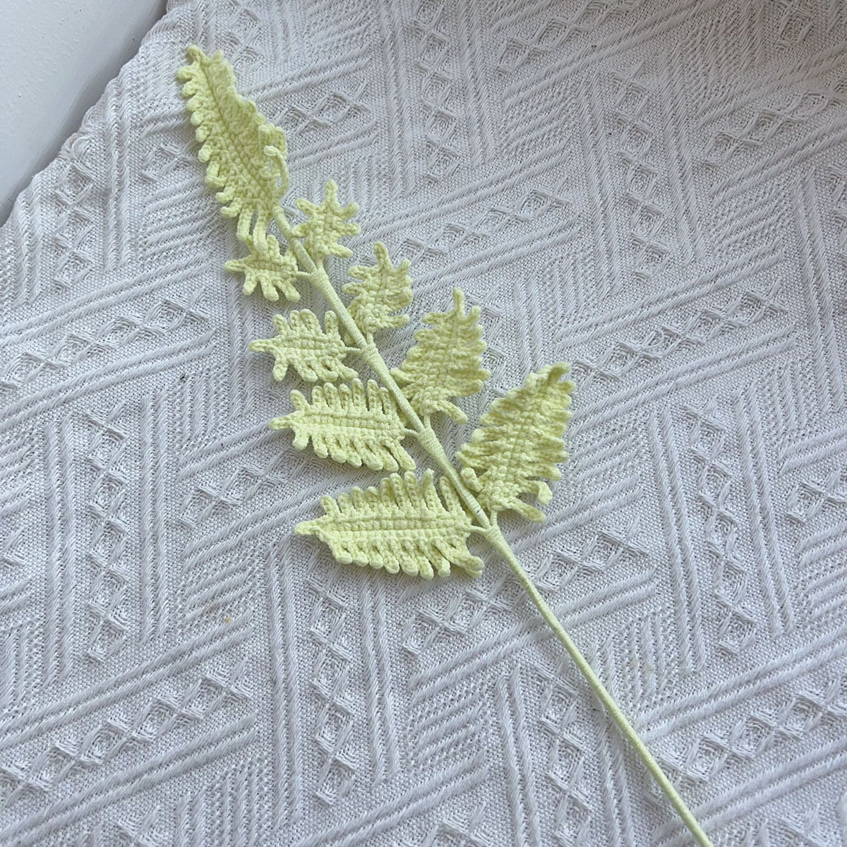 Crochet Greenery Foliage Stems-10-Pack
