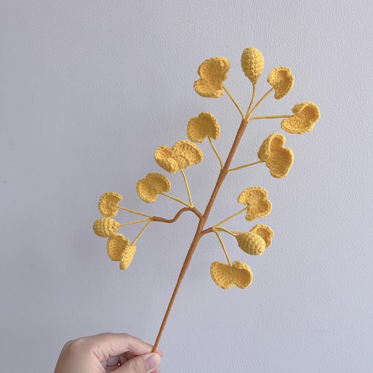 Crochet Greenery Foliage Stems-10-Pack