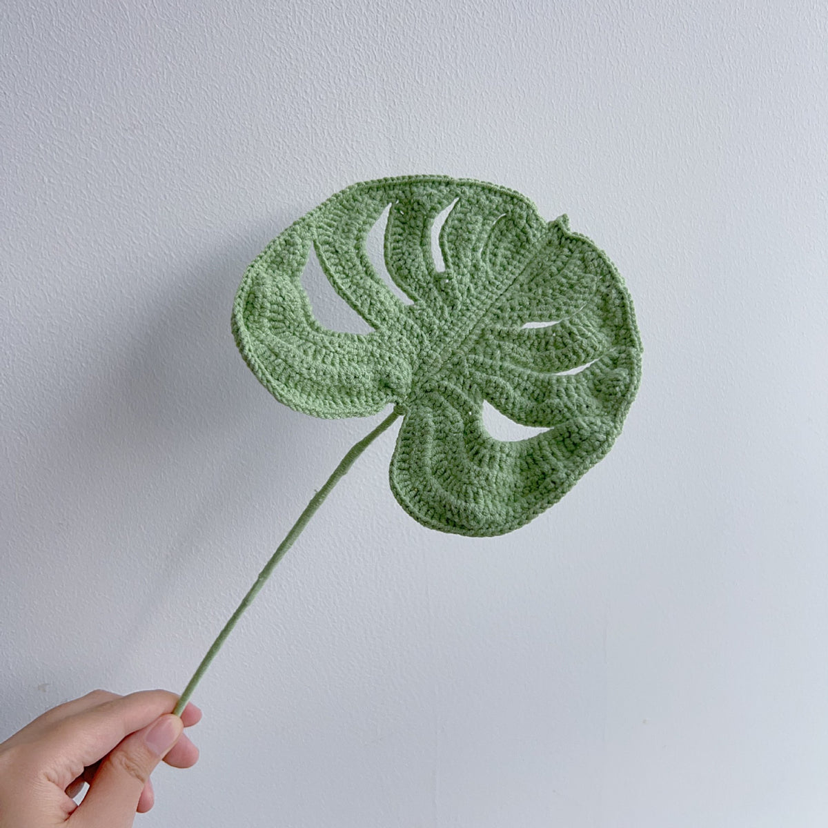 Crochet Greenery Foliage Stems-10-Pack