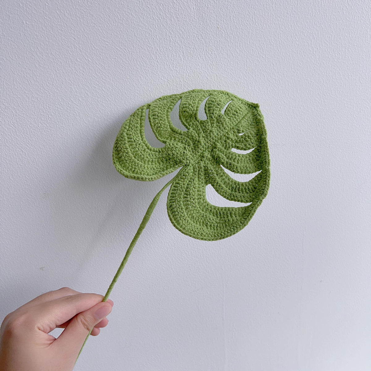 Crochet Greenery Foliage Stems-10-Pack
