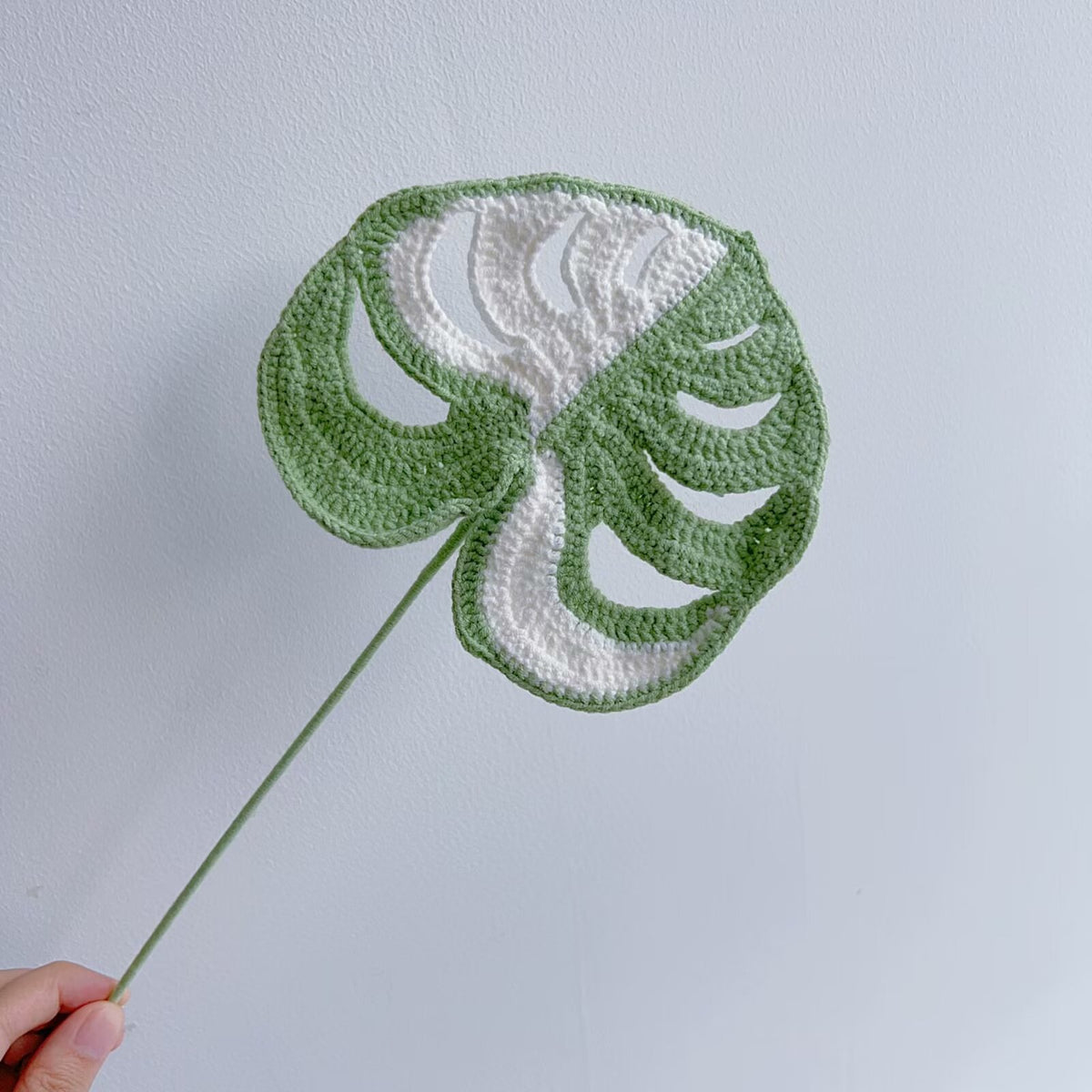 Crochet Greenery Foliage Stems-10-Pack