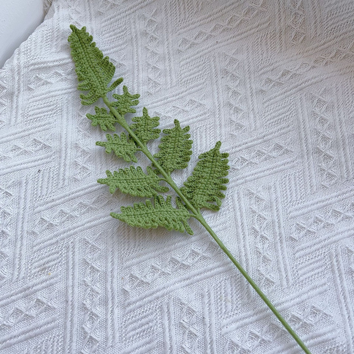 Crochet Greenery Foliage Stems-10-Pack