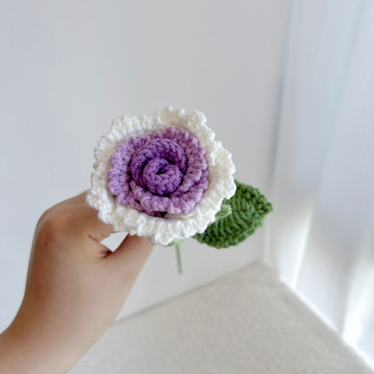 Crochet Luoshen Rose Flowers-10-Pack