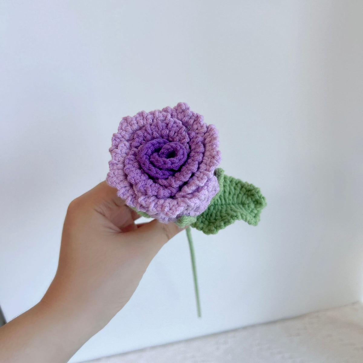 Crochet Luoshen Rose Flowers-10-Pack
