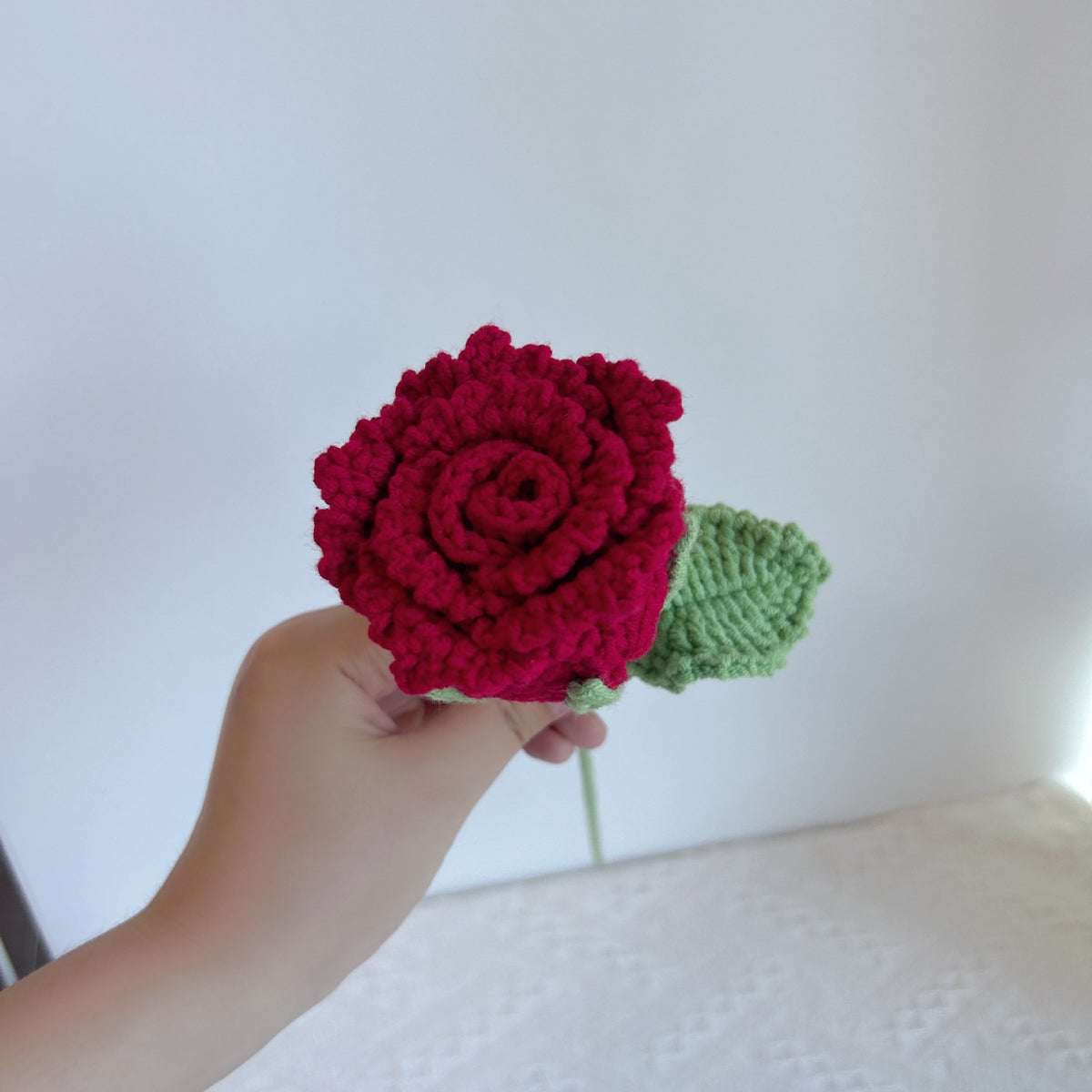 Crochet Luoshen Rose Flowers-10-Pack