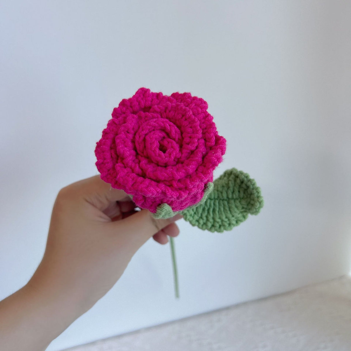 Crochet Luoshen Rose Flowers-10-Pack