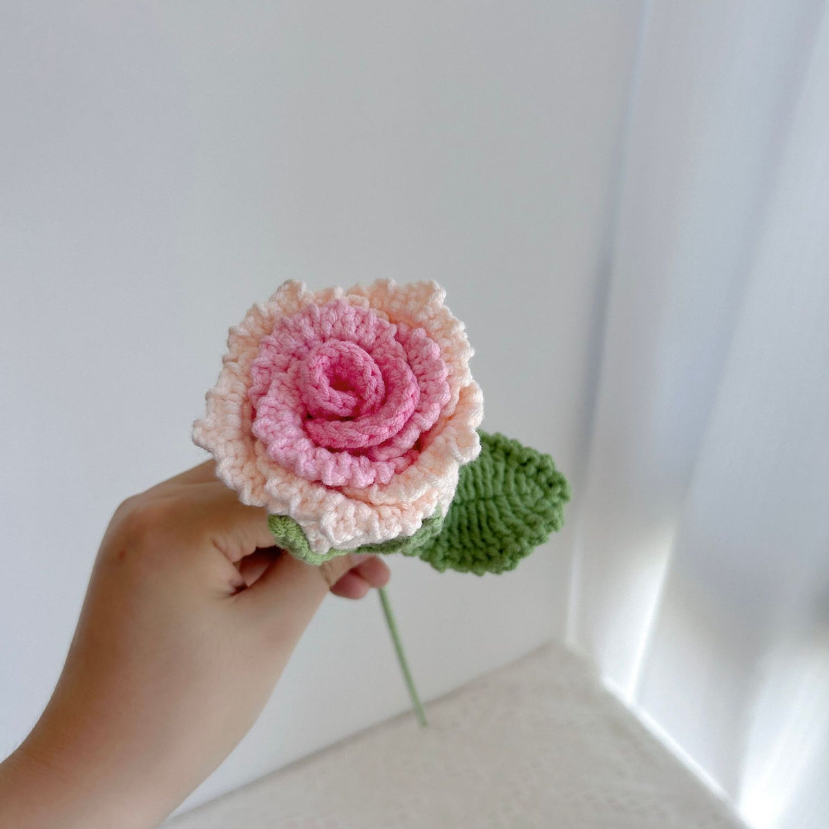 Crochet Luoshen Rose Flowers-10-Pack