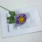 Crochet Peony Flower Stem-10-Pack