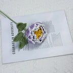 Crochet Peony Flower Stem-10-Pack