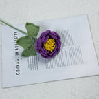 Crochet Peony Flower Stem-10-Pack