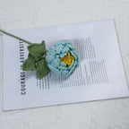 Crochet Peony Flower Stem-10-Pack