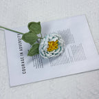 Crochet Peony Flower Stem-10-Pack