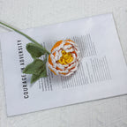 Crochet Peony Flower Stem-10-Pack
