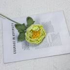 Crochet Peony Flower Stem-10-Pack