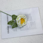 Crochet Peony Flower Stem-10-Pack