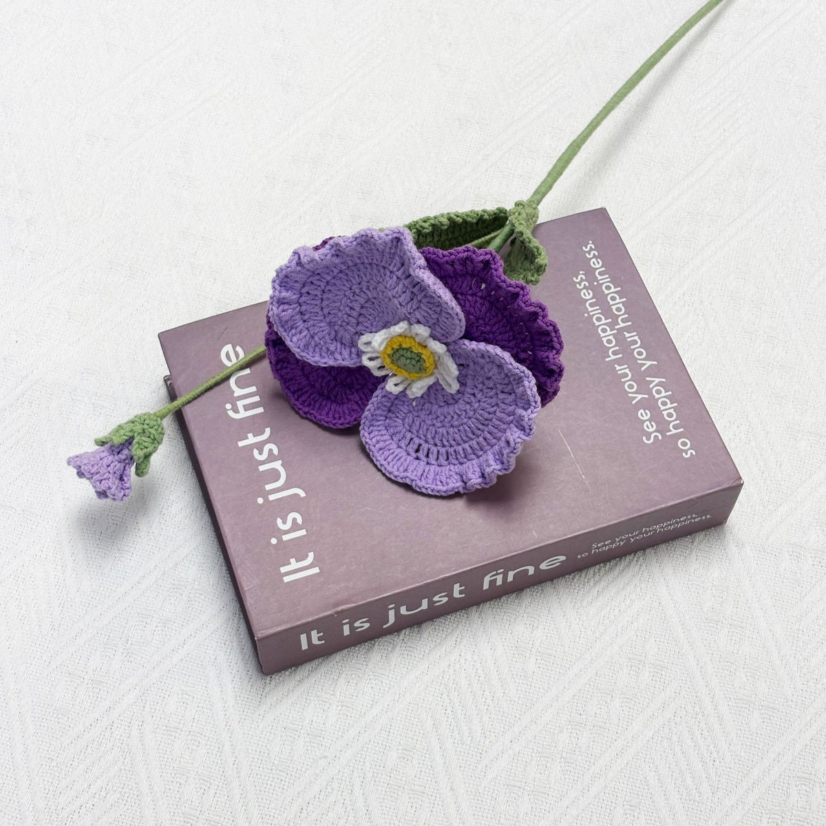 Crochet Poppy Flowers-5-Pack