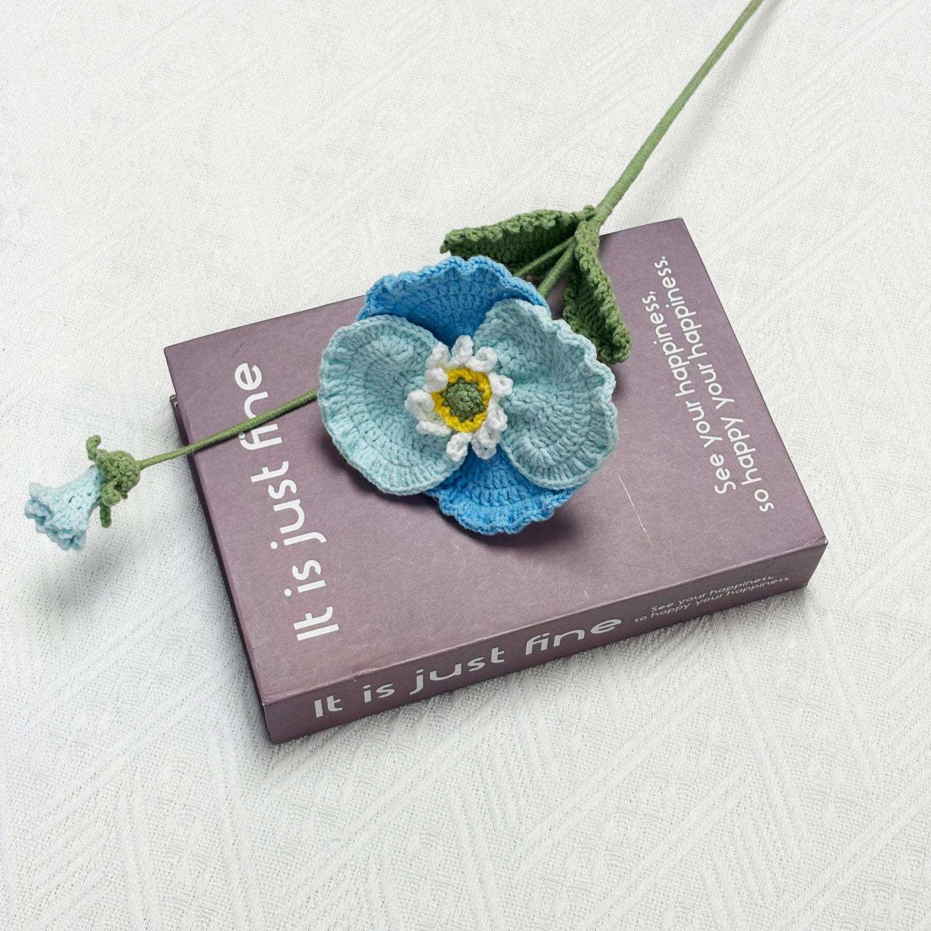 Crochet Poppy Flowers-5-Pack