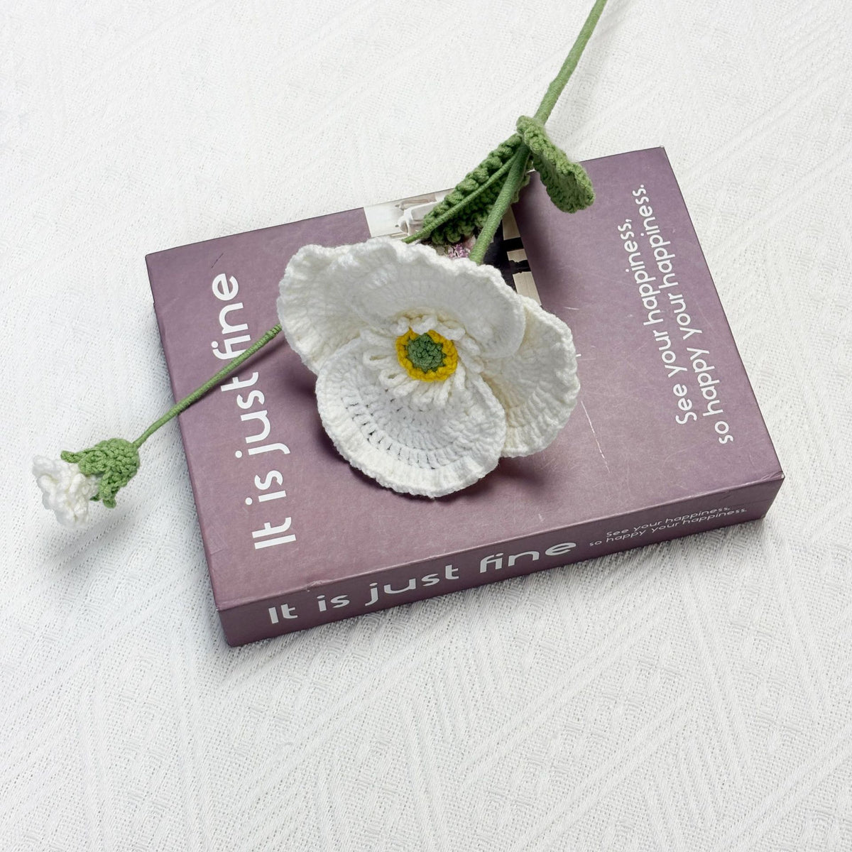 Crochet Poppy Flowers-5-Pack