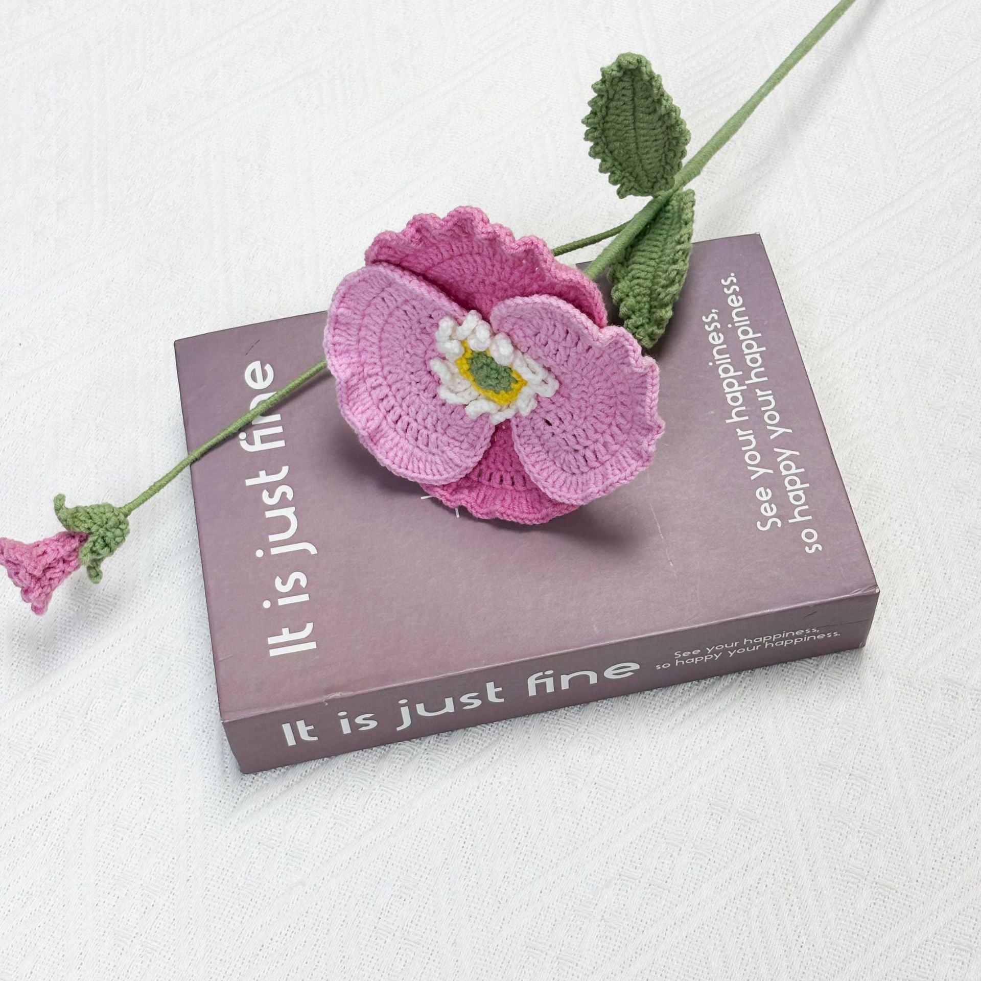 Crochet Poppy Flowers-5-Pack