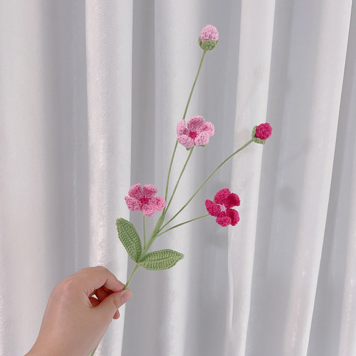 Crochet Rock Jasmine Flowers-10-Pack