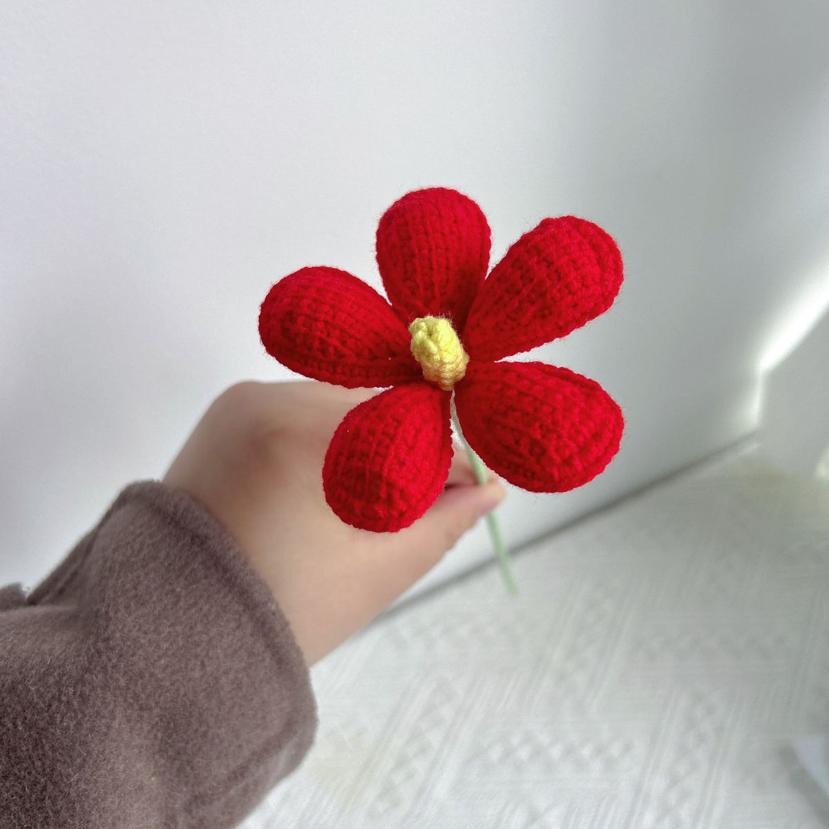 Crochet Violet Flowers-10-Pack